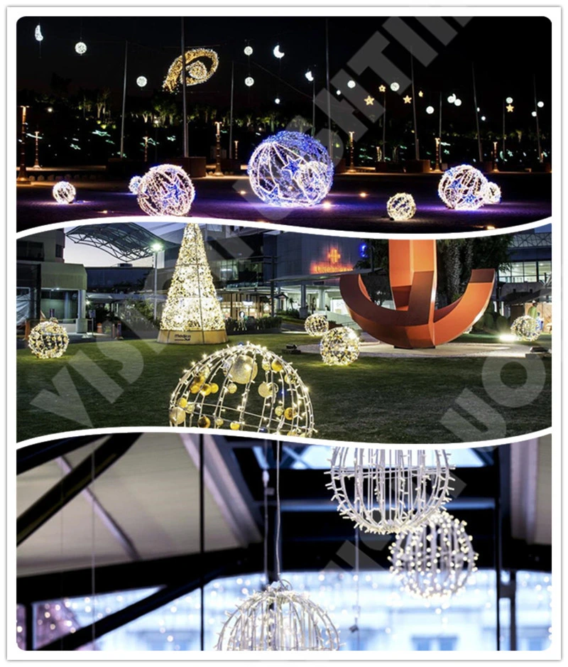 Christmas Large Outdoor LED Sphere Waterproof Foldable Ball Lights